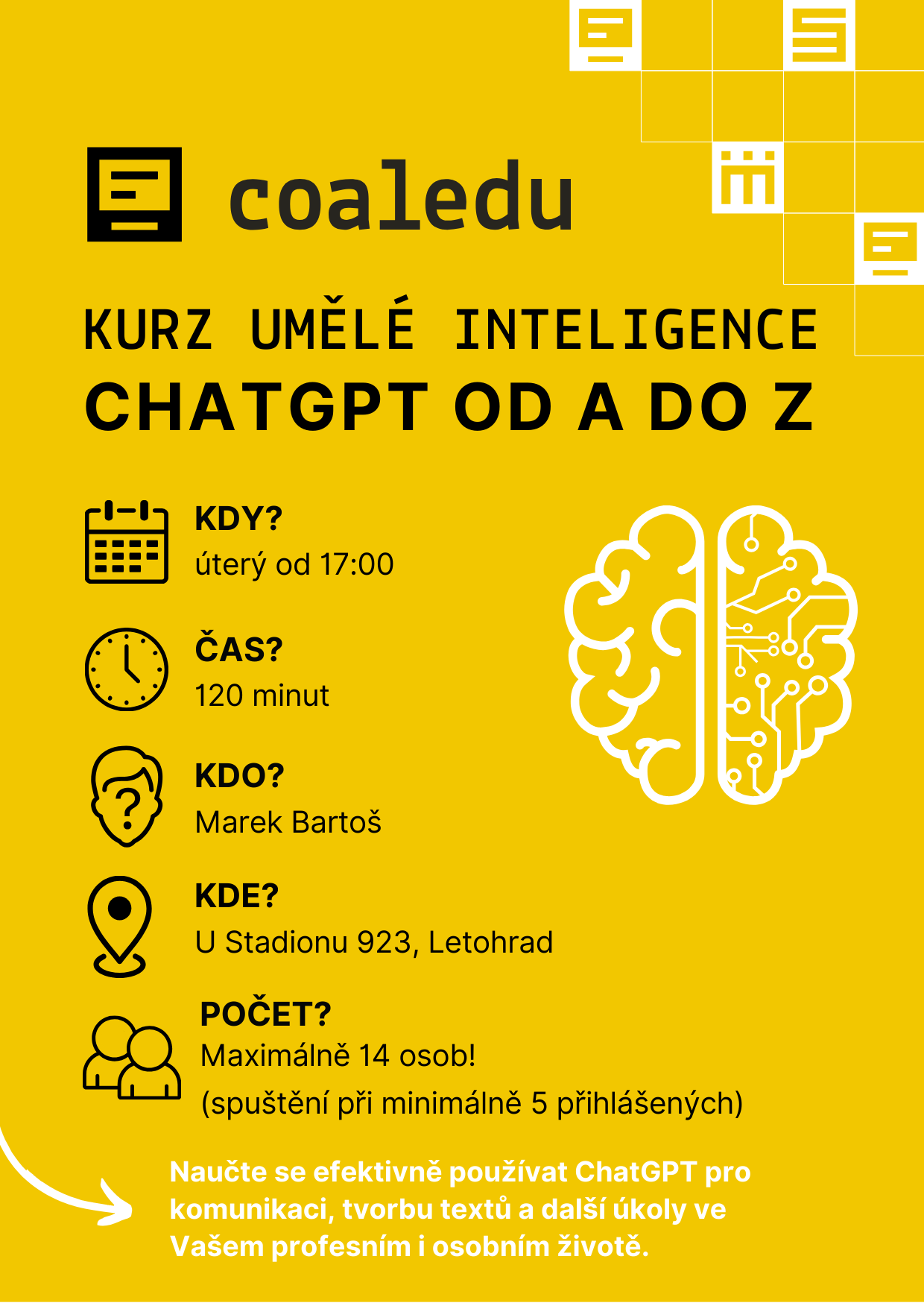 Kurz umělé inteligence - ChatGPT od A do Z